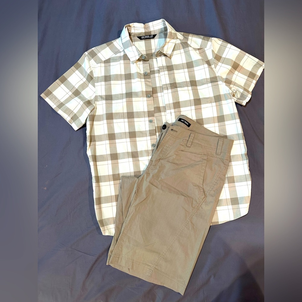 ARCTERYX - Shirt and Shorts combo - Like New - washed once